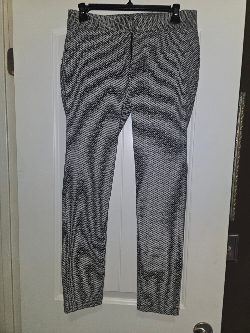 BeBop Black and White Patterned Dress Pants